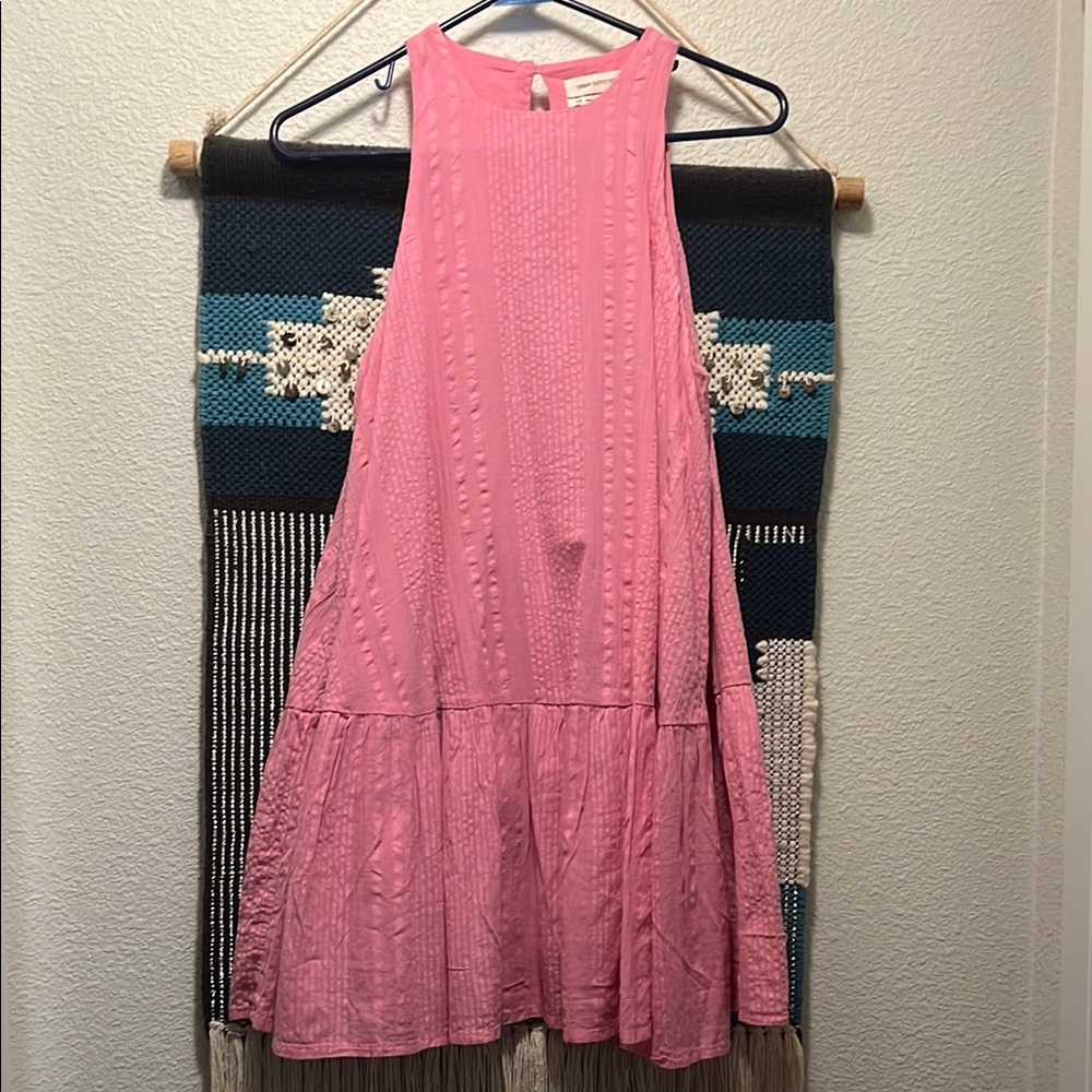 Pink mini shift dress